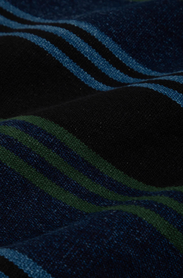 ORIGINAL MADRAS TRADING COMPANY - No140 BEACH MAT WEAVE JACKET - BLUE