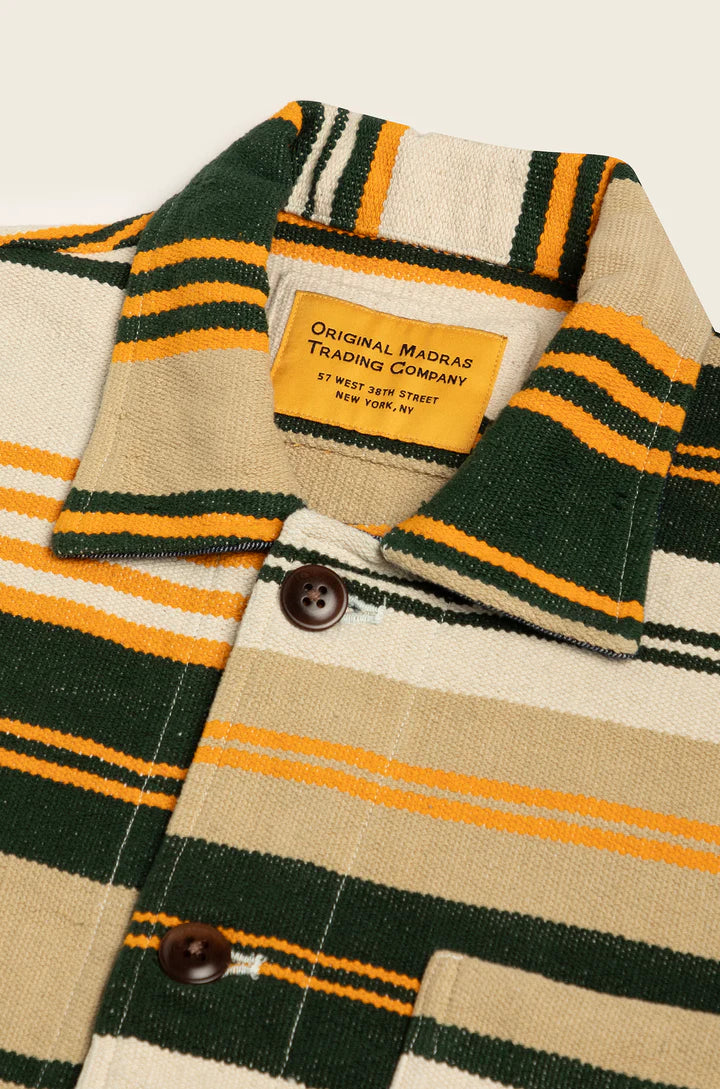 ORIGINAL MADRAS TRADING COMPANY - No140 BEACH MAT WEAVE JACKET - YELLOW