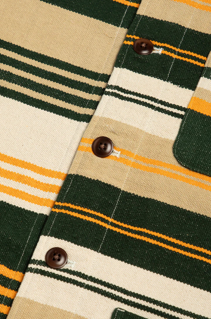 ORIGINAL MADRAS TRADING COMPANY - No140 BEACH MAT WEAVE JACKET - YELLOW