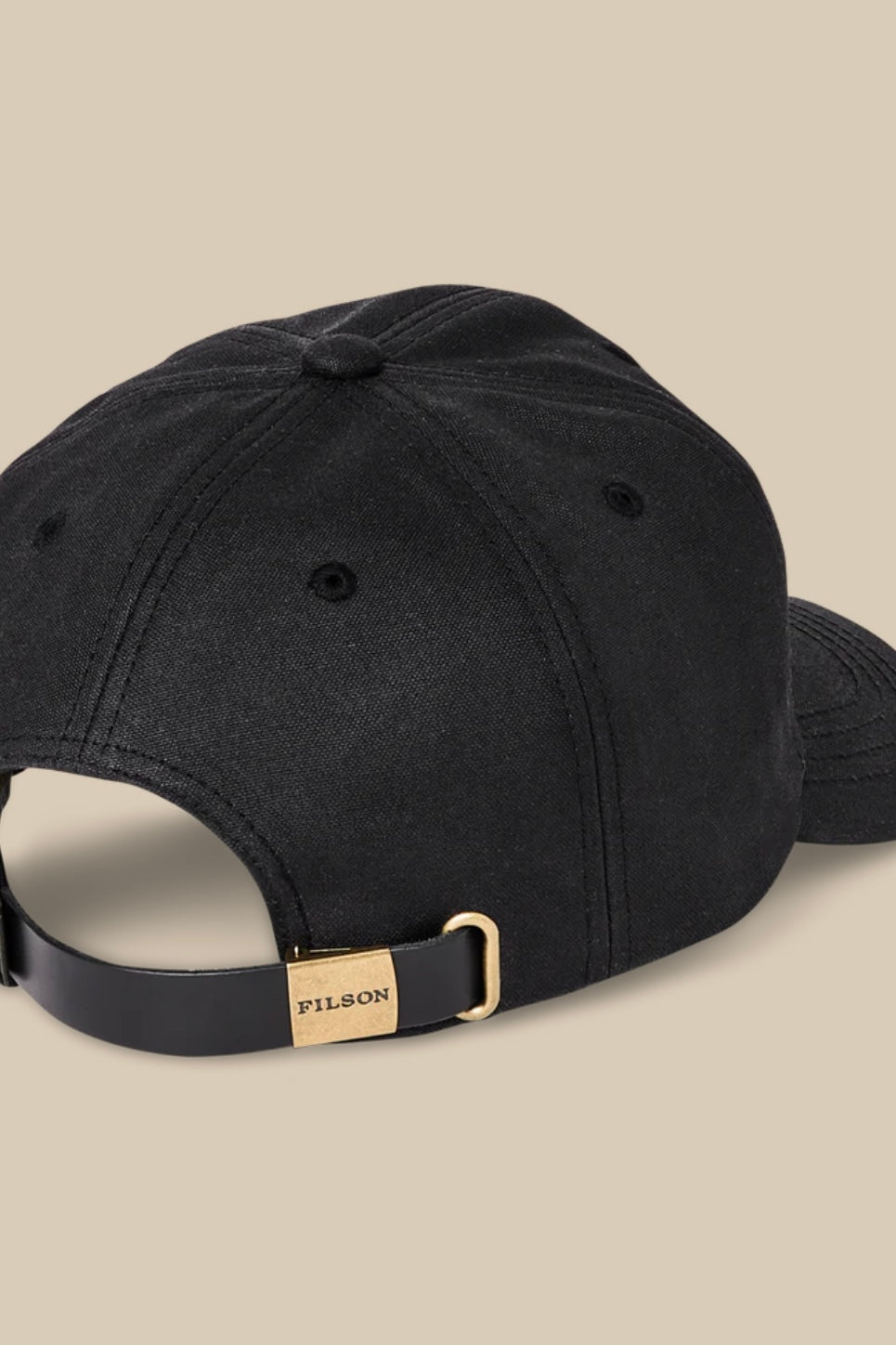 FILSON - OIL TIN LOW PROFILE LOGGER CAP - BLACK