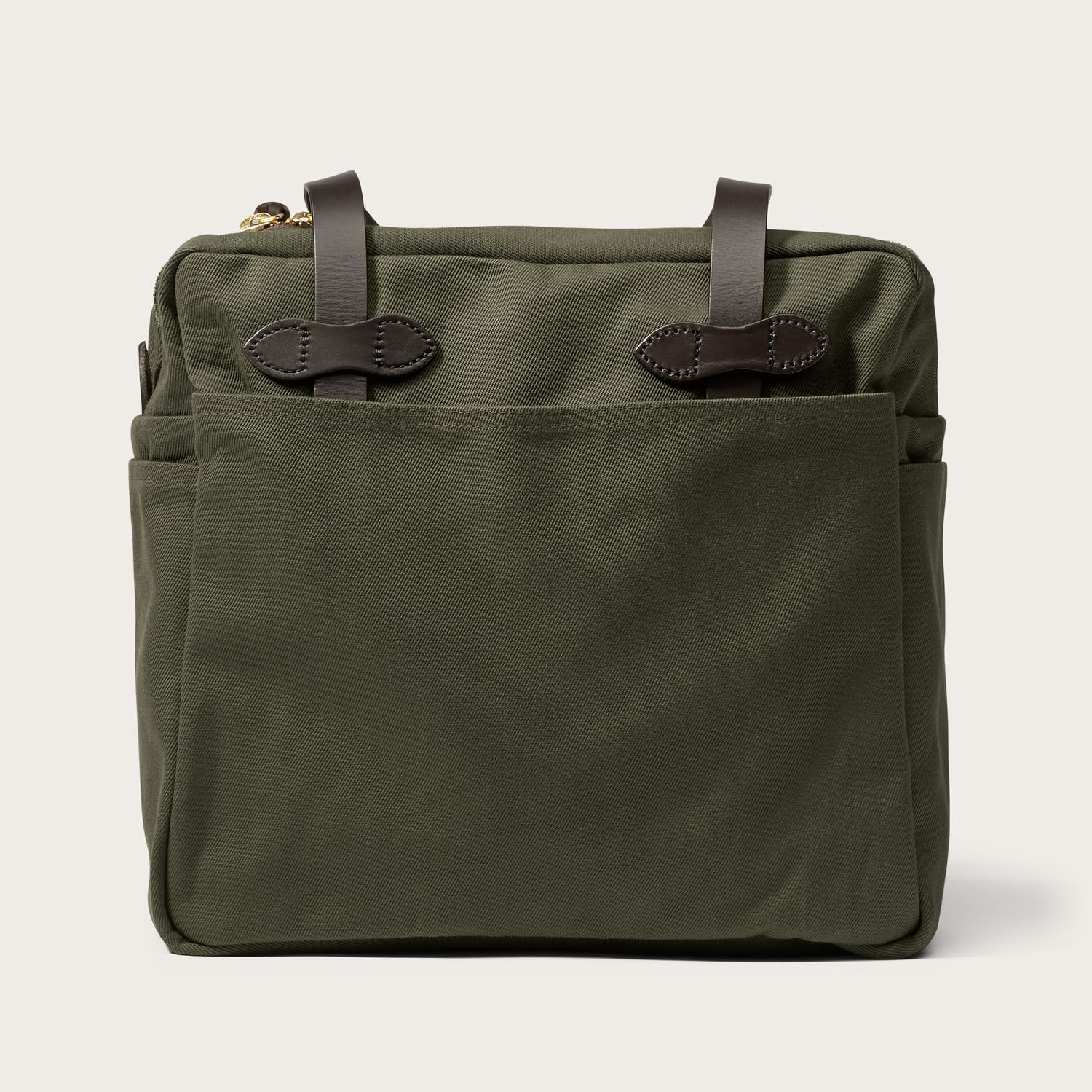 FILSON - RUGGED TWILL TOTE BAG WITH ZIPPER - OTTER GREEN