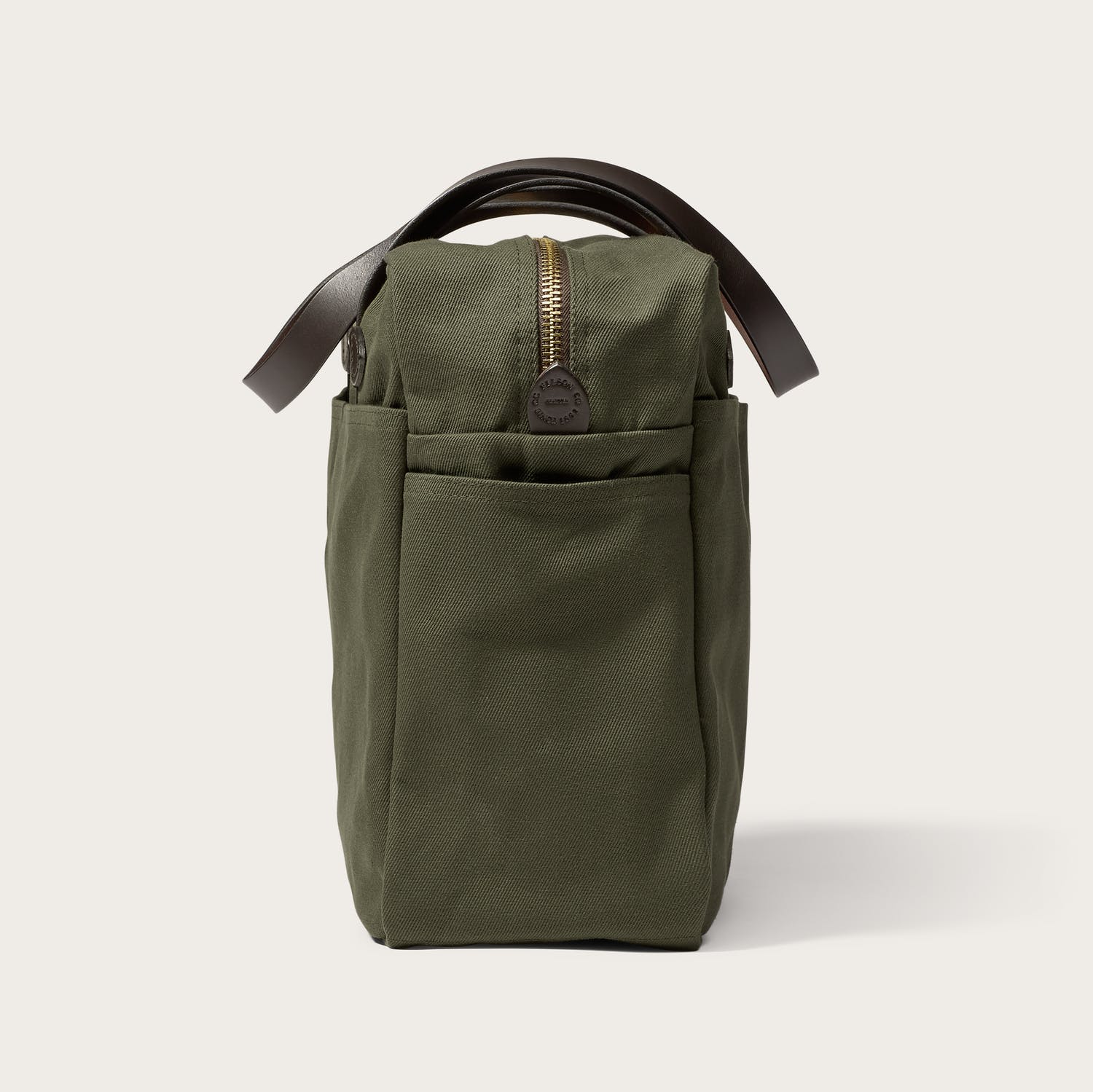 FILSON - RUGGED TWILL TOTE BAG WITH ZIPPER - OTTER GREEN