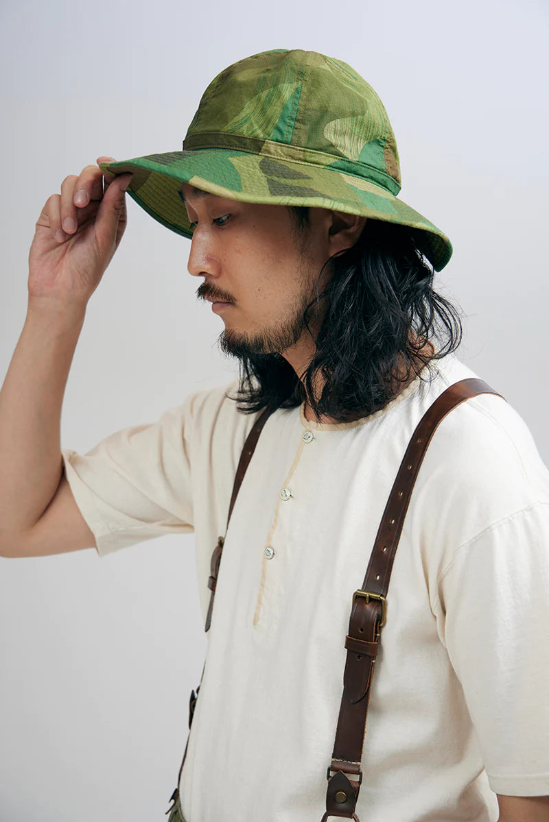 Nigel Cabourn - LEATHER SUSPENDER - PEAT LABEL
