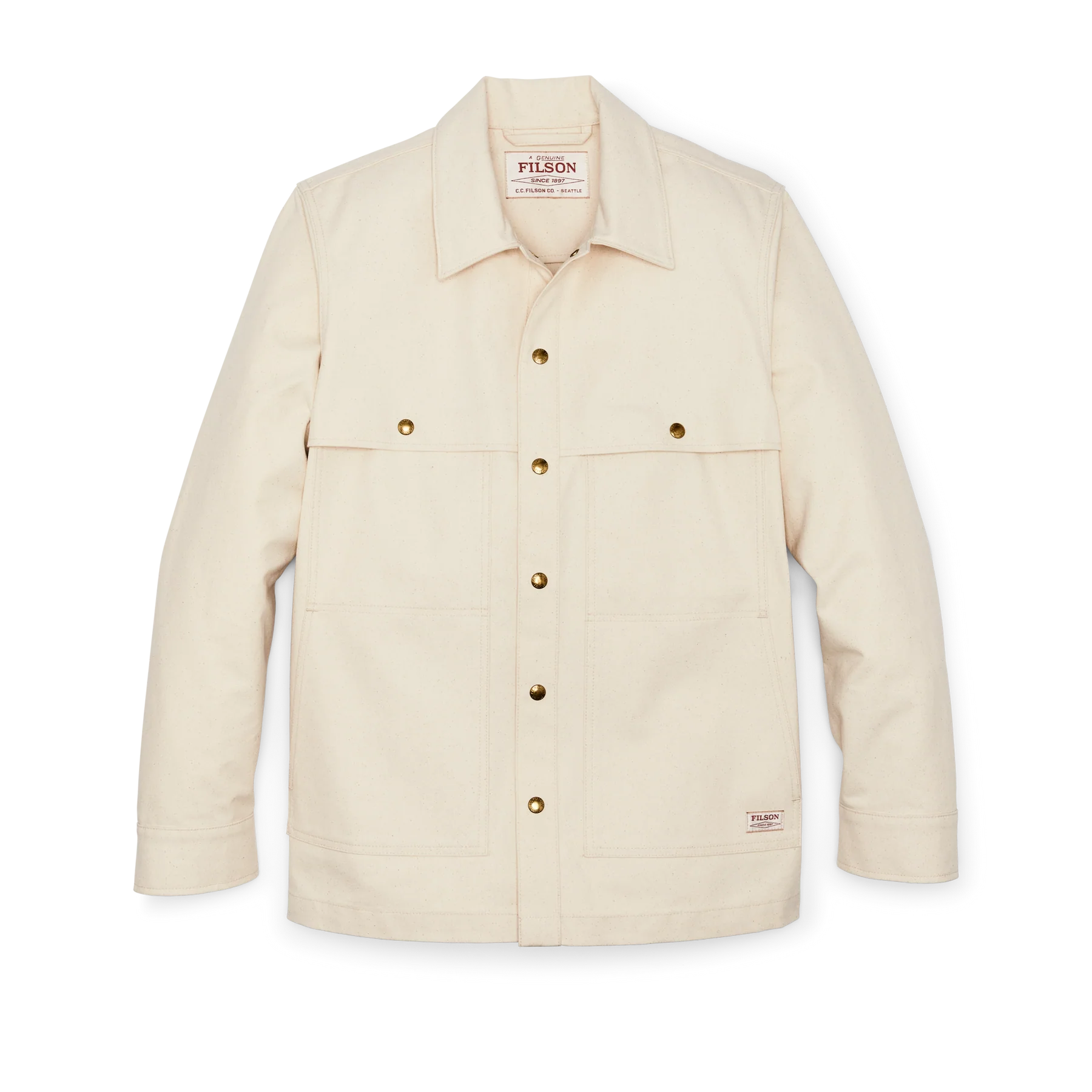 FILSON - DRY TIN CLOTH FORESTER JAC SHIRT - NATURAL SEED