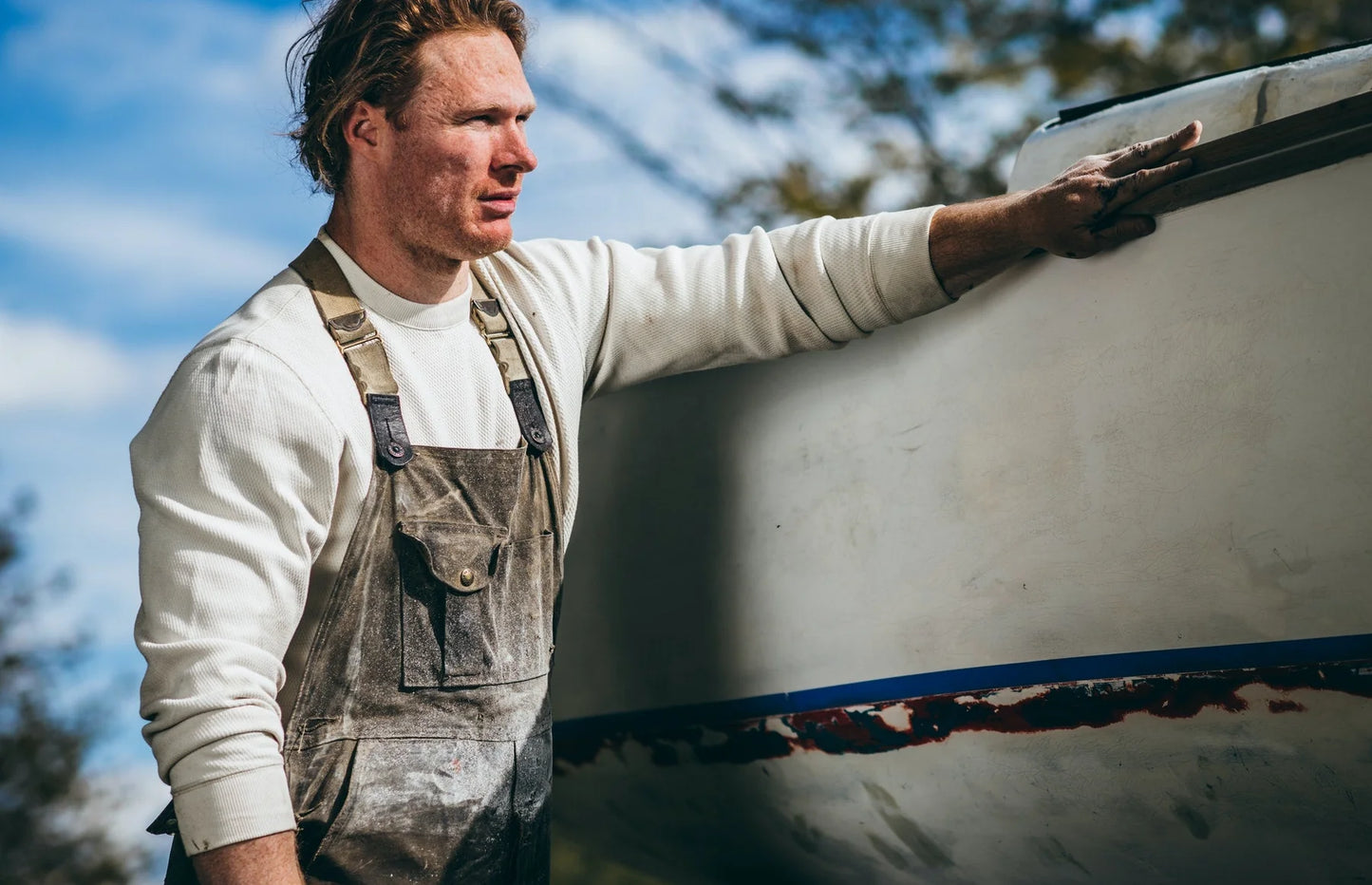 FILSON - WAFFLE KNIT THERMAL CREW - SAND