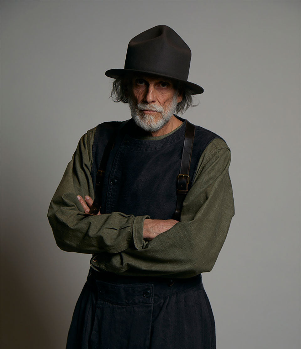 Nigel Cabourn - LEATHER SUSPENDER - PEAT LABEL