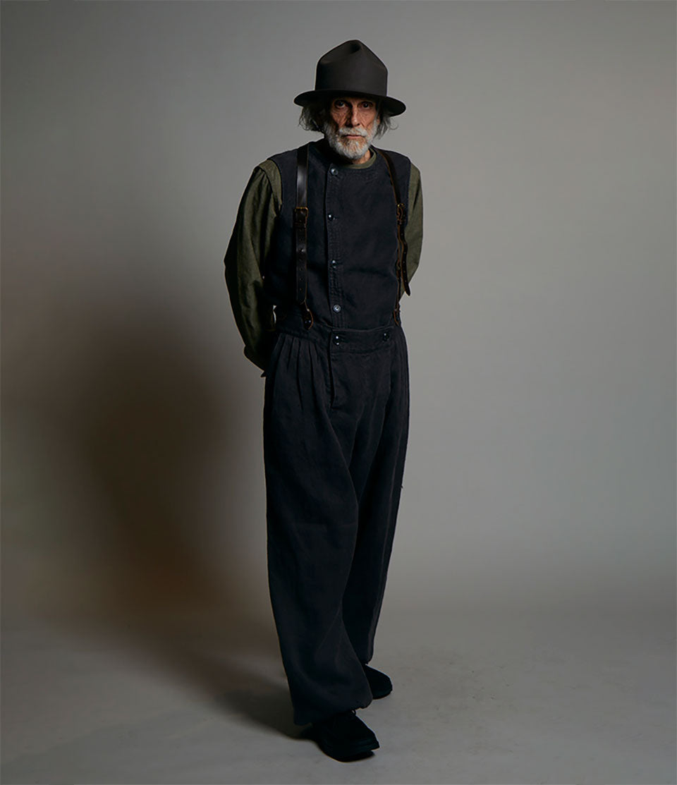 Nigel Cabourn - LEATHER SUSPENDER - PEAT LABEL