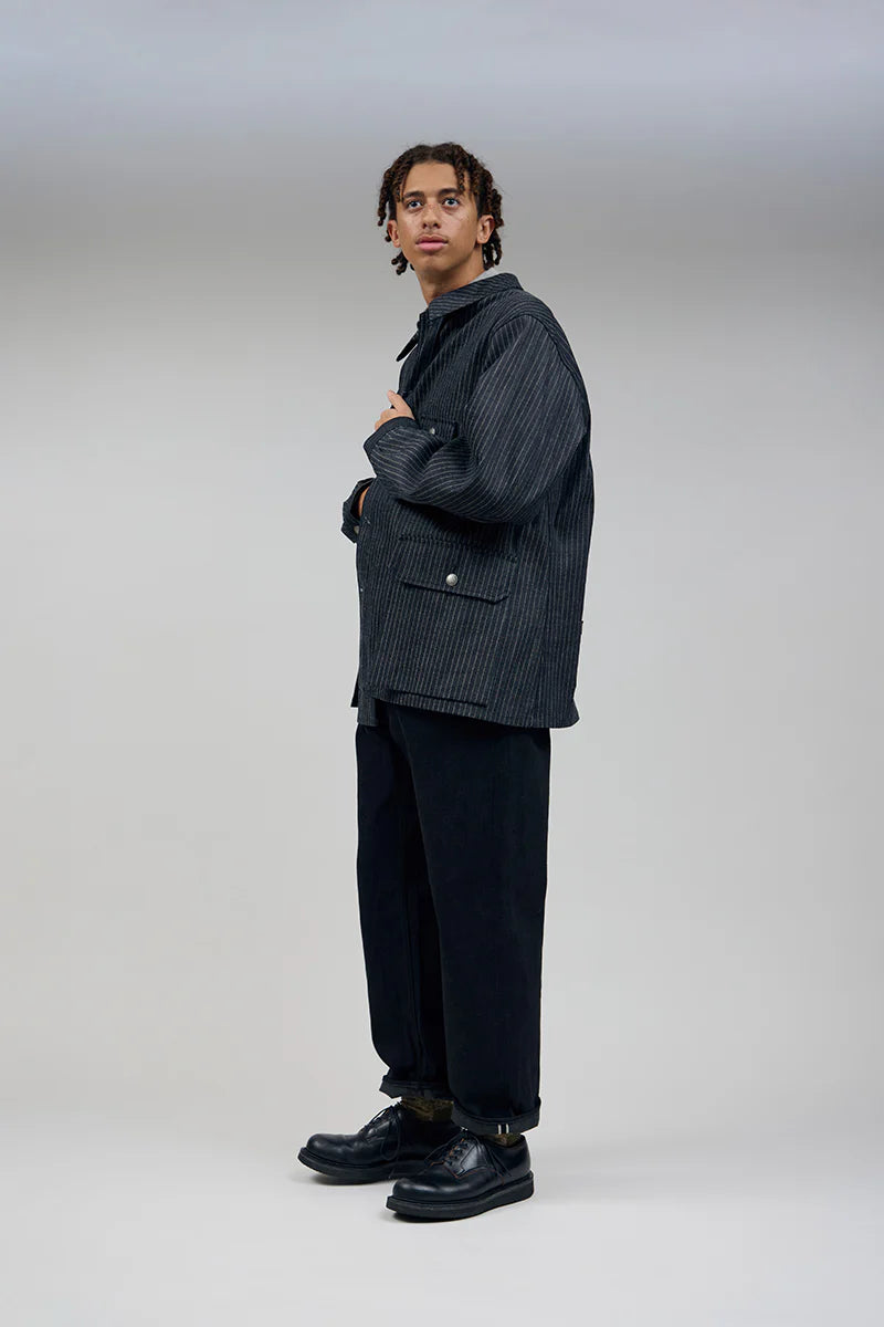 Nigel Cabourn - RAILMAN DENIM PANT - BLACK DENIM