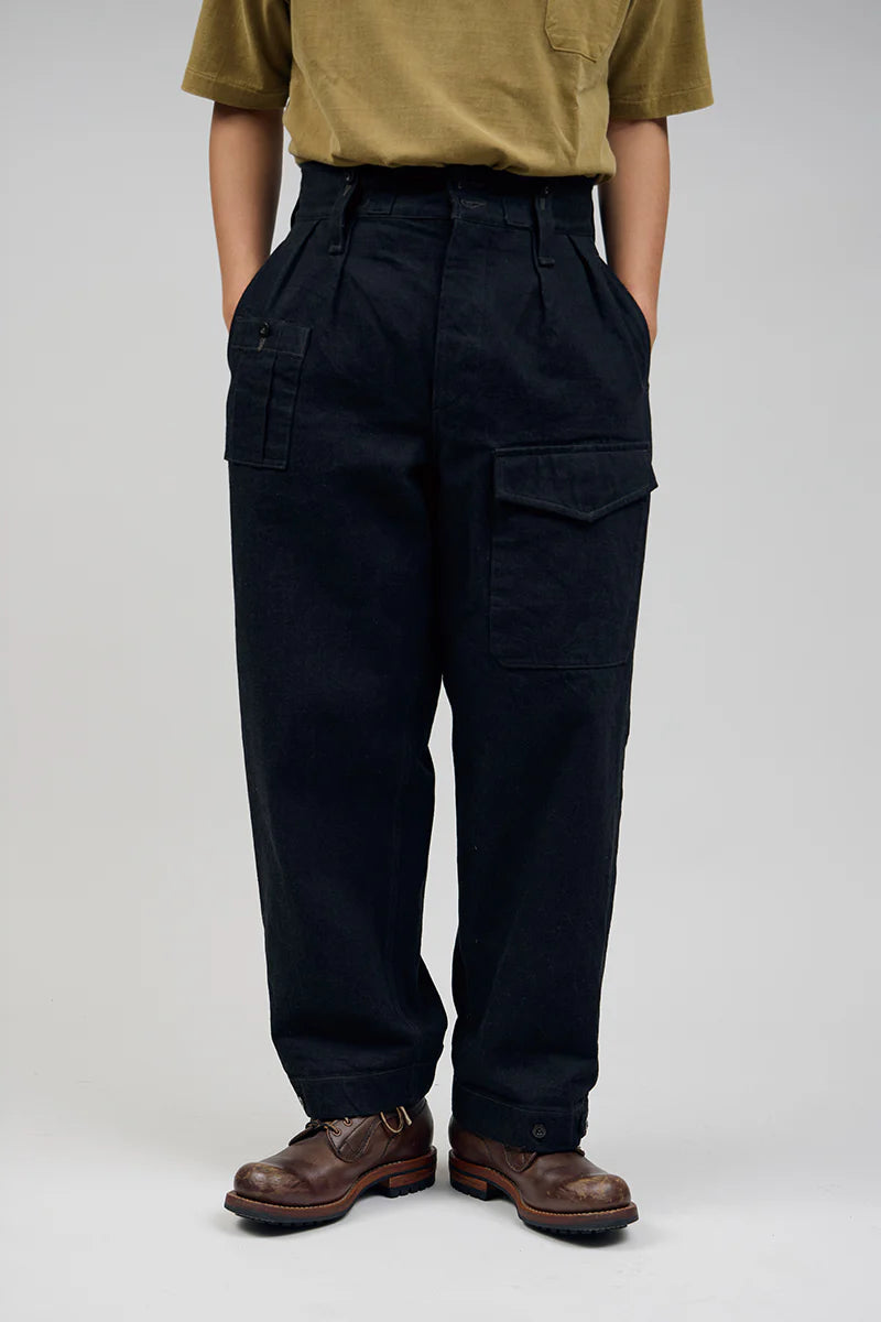 Nigel Cabourn - BRITISH ARMY PANT - BLACK DENIM