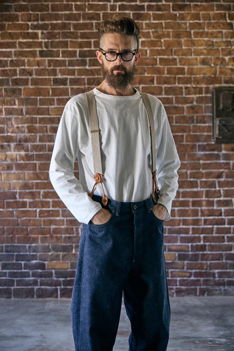 Nigel Cabourn - 7.8oz 40s USMC LONG SLEEVE - OFF WHITE