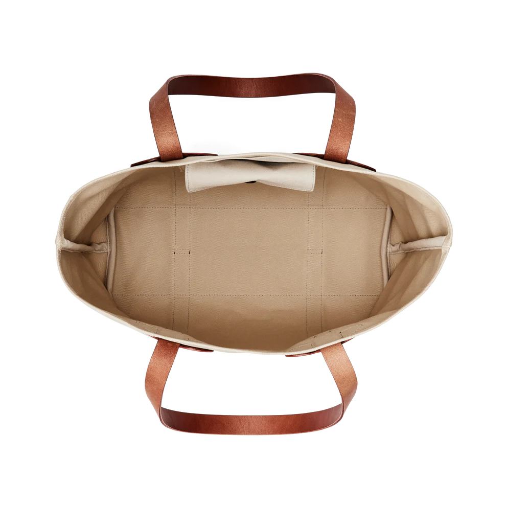 FILSON - RUGGED TWILL LARGE OPEN TOTE BAG - FEATHER GRAY