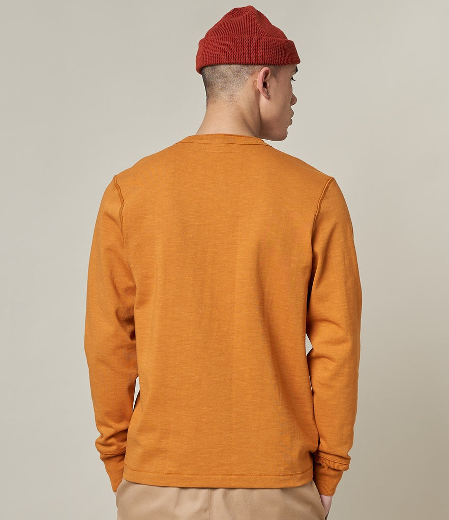 Merz b.Schwanen - 2S04 LOOPWHEELED HENLEY HEAVY - DESERT SUN