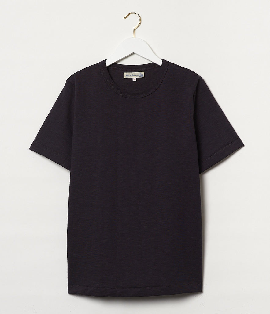 Merz b.Schwanen - 2S14 LOOPWHEELED TEE HEAVY - CHARCOAL