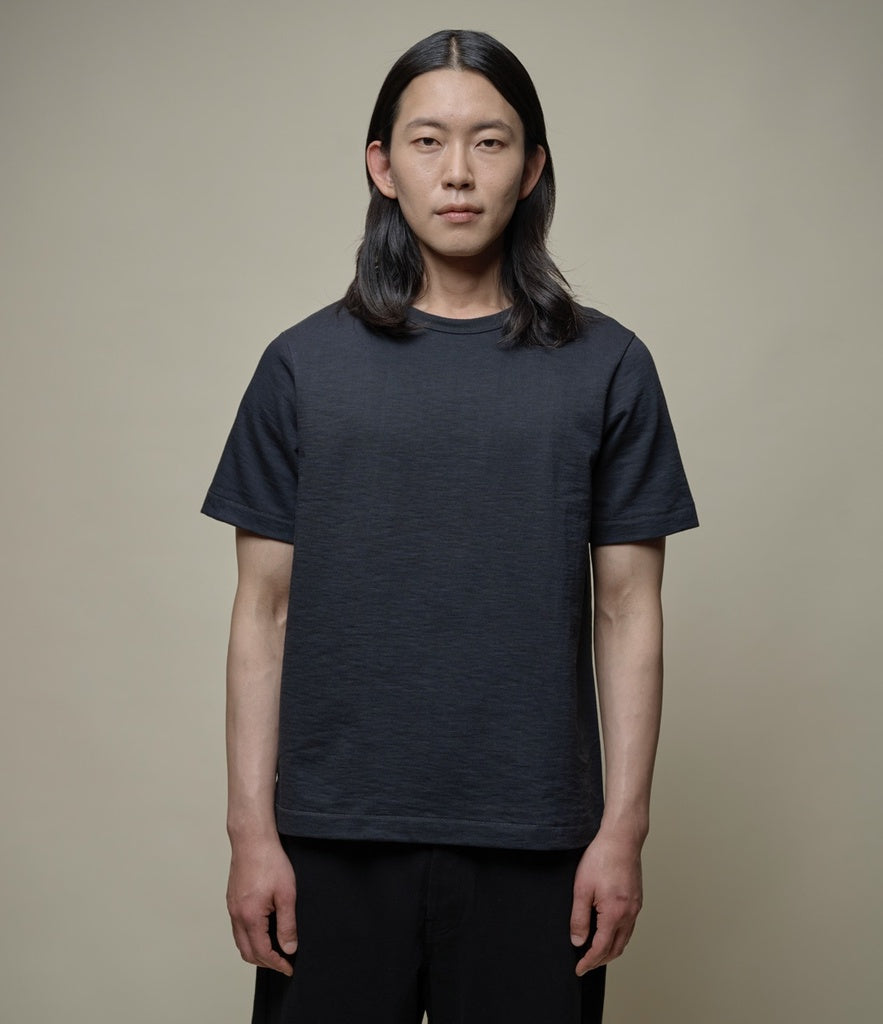 Merz b.Schwanen - 2S14 LOOPWHEELED TEE HEAVY - CHARCOAL