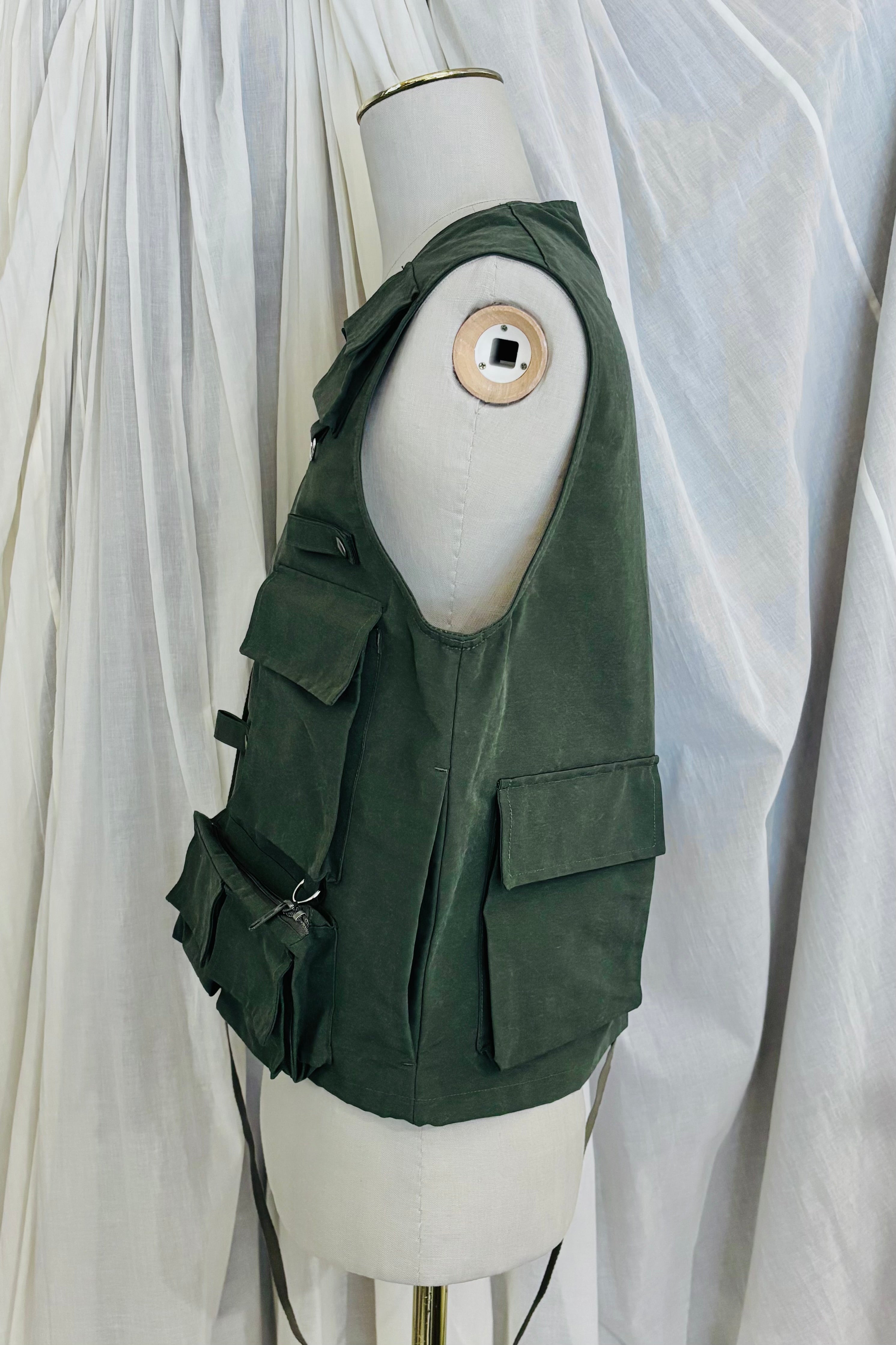 KENNETH FIELD - TROUT HUNTER VEST P/N GROSGRAIN - OLIVE