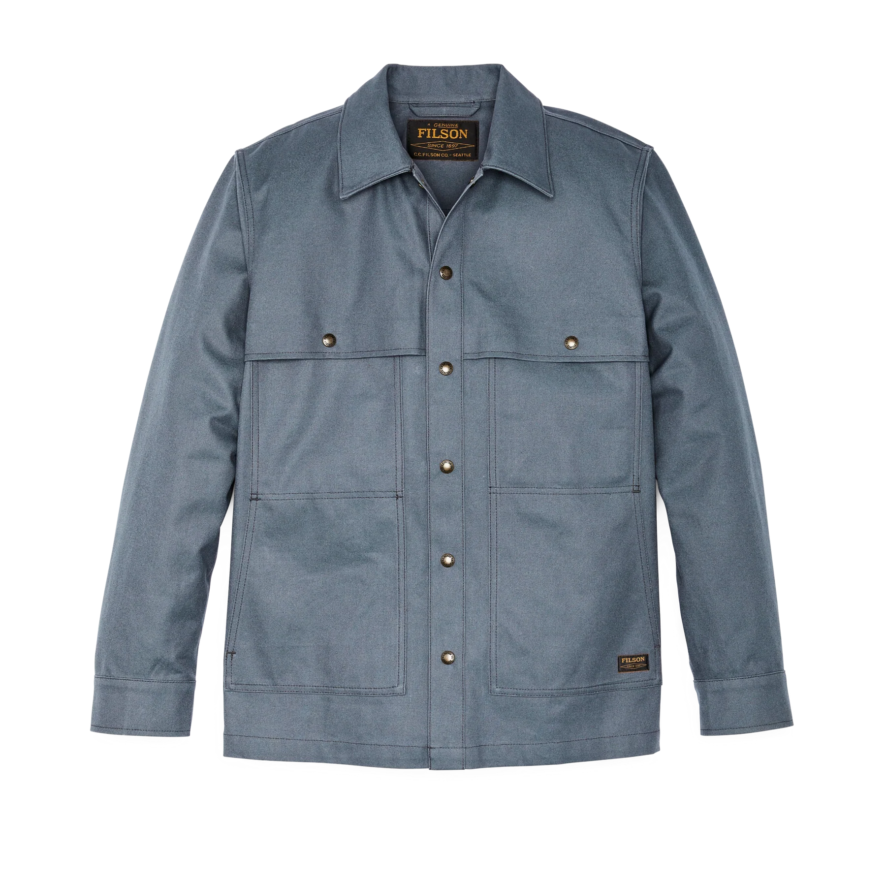 FILSON - DRY TIN CLOTH FORESTER JAC SHIRT - STORM BLUE
