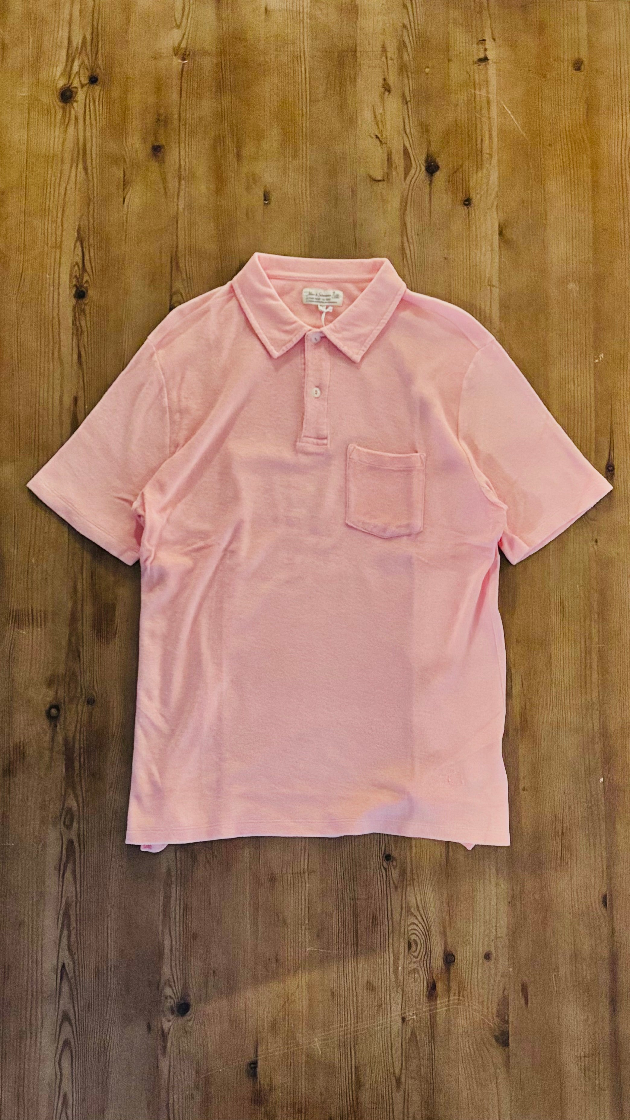 Merz b.Schwanen - TPLP02 TERRY MEN'S POLO SHIRT CLASSIC FIT - PEACH
