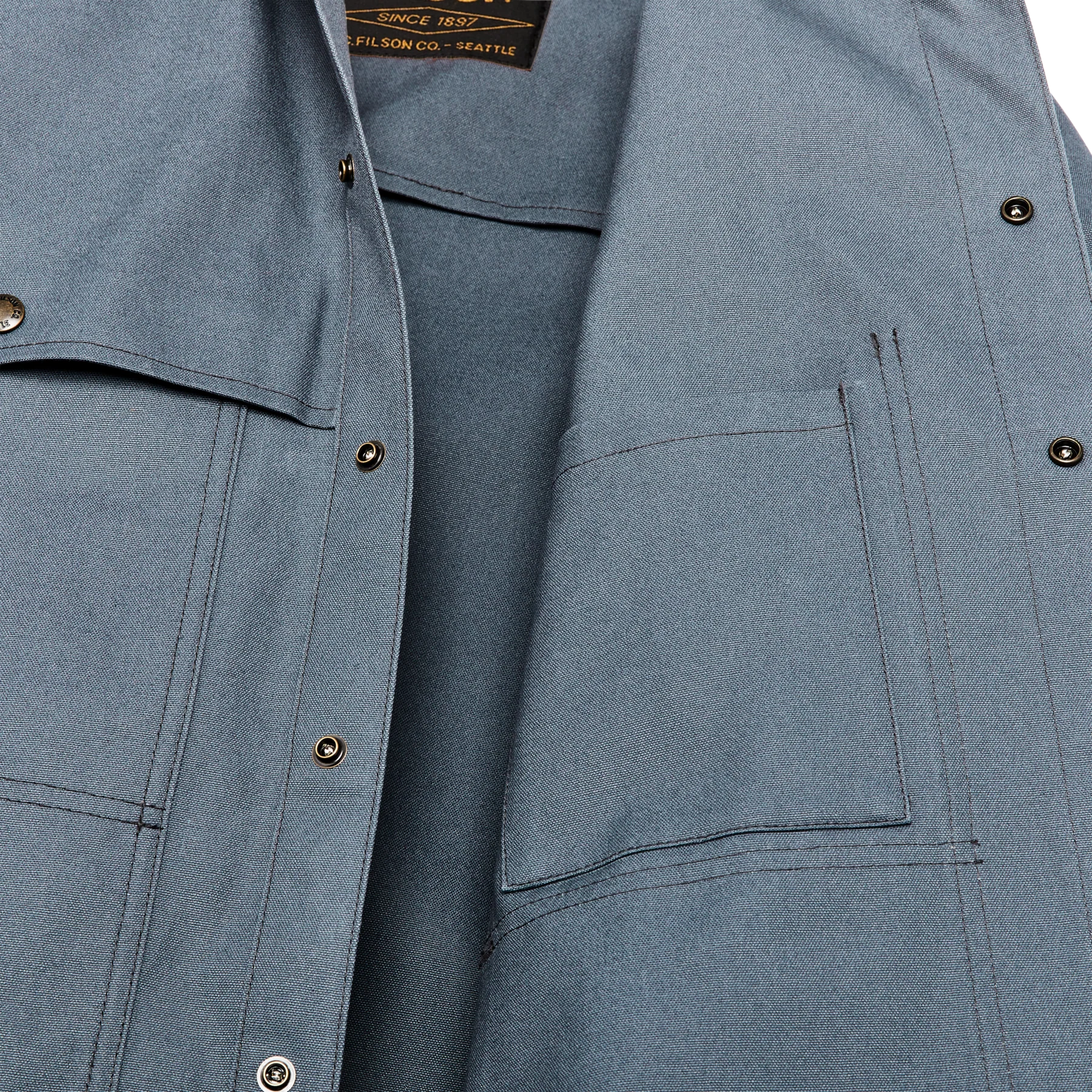 FILSON - DRY TIN CLOTH FORESTER JAC SHIRT - STORM BLUE