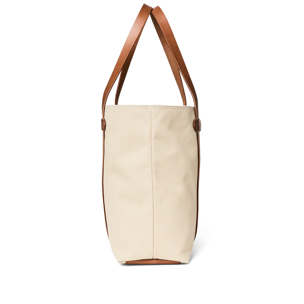 FILSON - RUGGED TWILL LARGE OPEN TOTE BAG - FEATHER GRAY