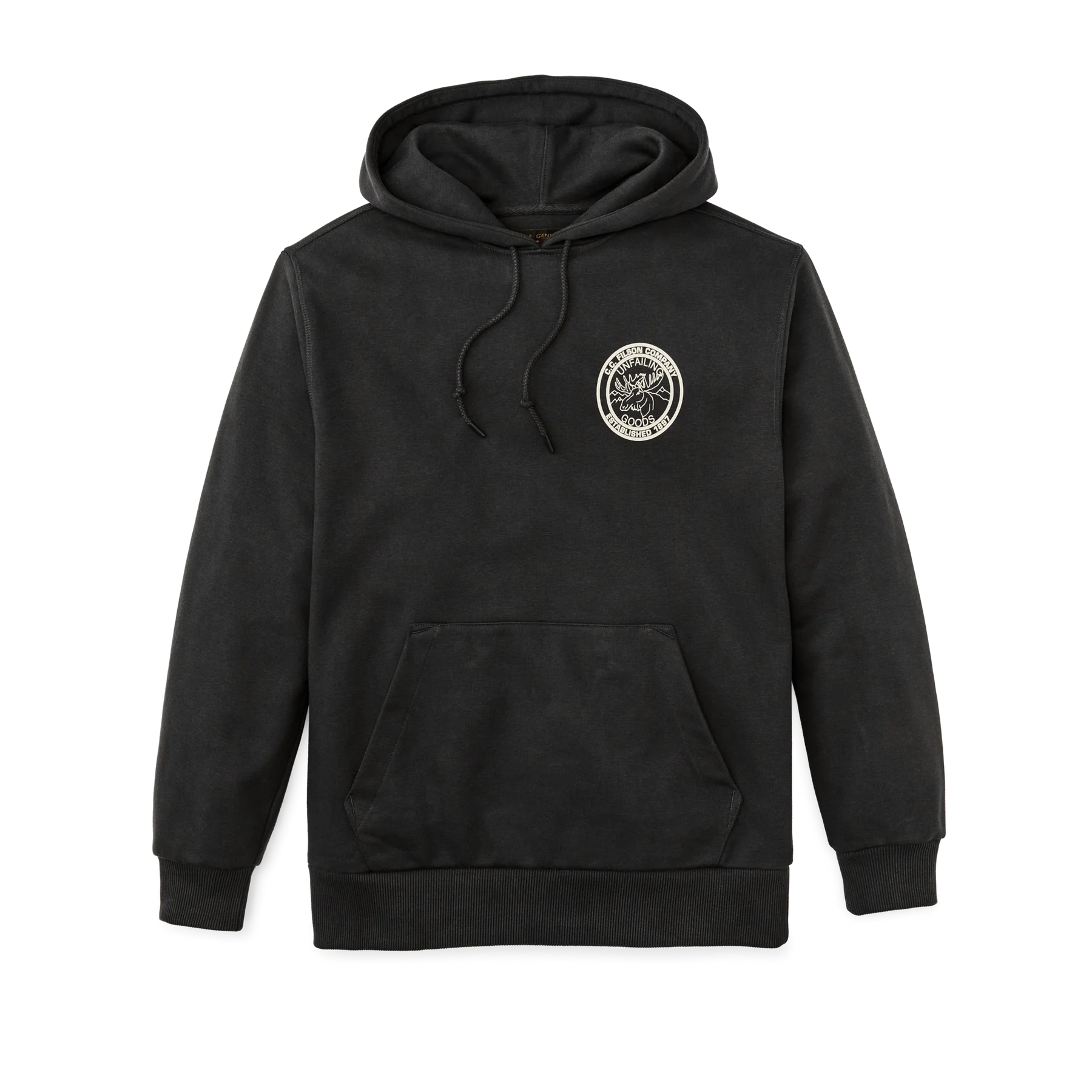FILSON - PROSPECTOR GRAPHIC HOODIE - FADED BLACK / MOOSE