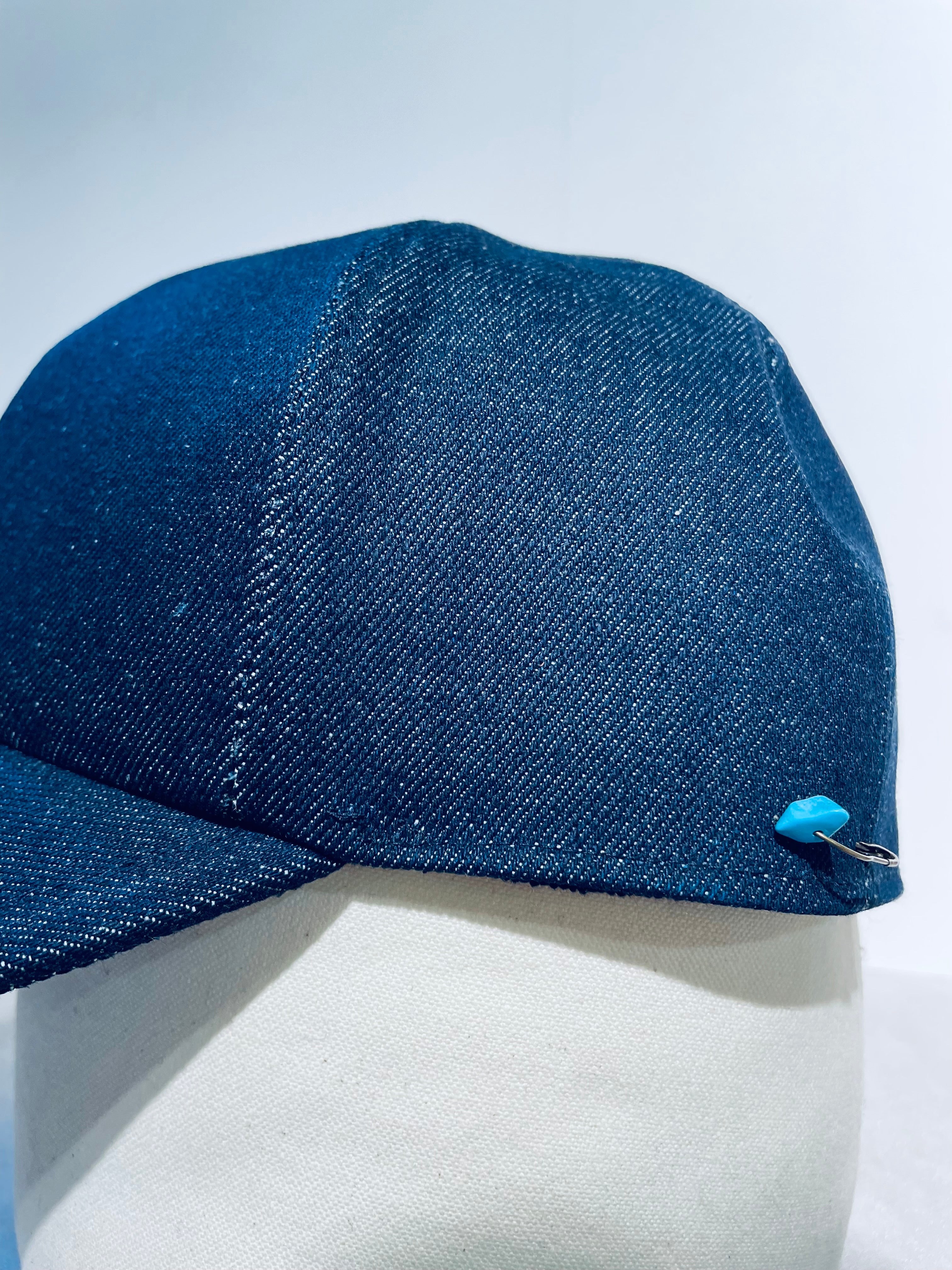 【再値下げ】SUPER DUPER - POKEY DENIM BASEBALL CAP - BLUE RAW