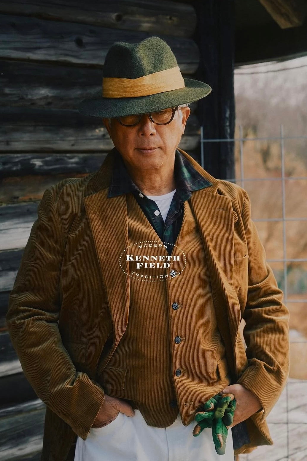 KENNETH FIELD - IRON VEST Ⅱ - 8W CORDUROY