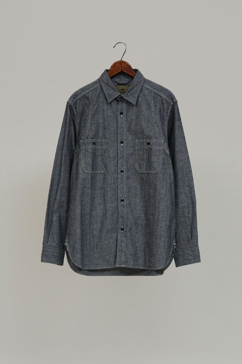 Nigel Cabourn - NEW MEDICAL SHIRT - INDIGO