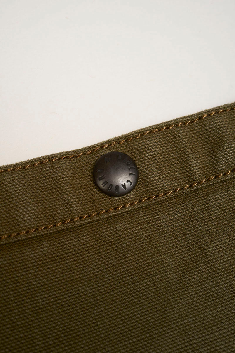 Nigel Cabourn - MAGAZINE BAG GREEN - FRENCH DUCK FABRIC