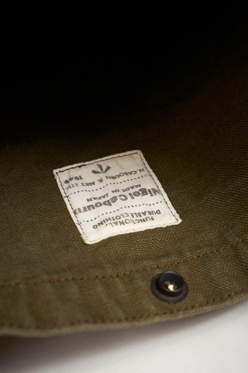 Nigel Cabourn - MAGAZINE BAG GREEN - FRENCH DUCK FABRIC