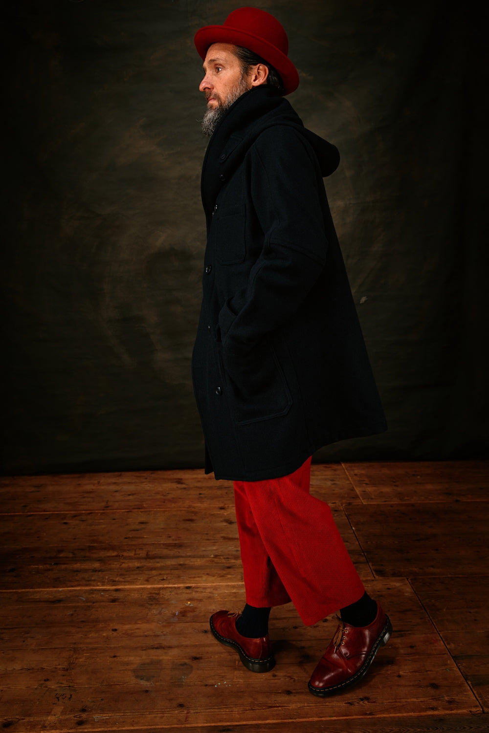 HACKNEY UNION WORKHOUSE - ALFIE TROUSER CORDUROY - RUST