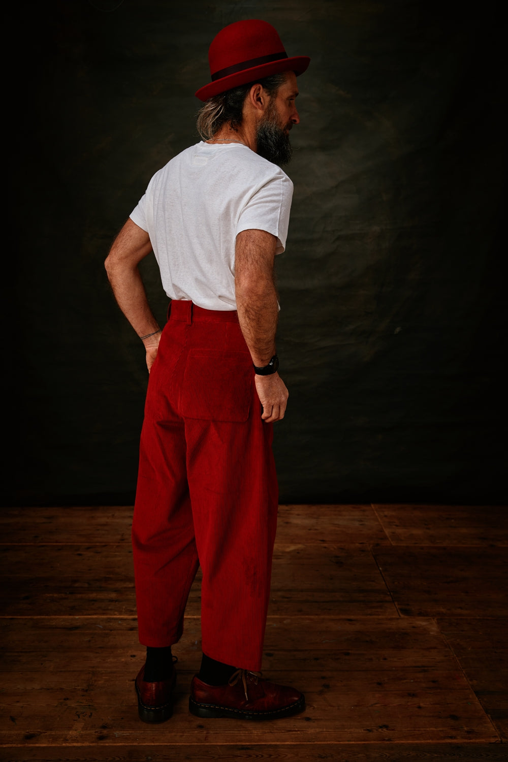 HACKNEY UNION WORKHOUSE - ALFIE TROUSER CORDUROY - RUST