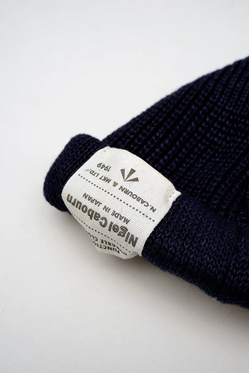 Nigel Cabourn - BEANIE - LINEN SULFUR DYE