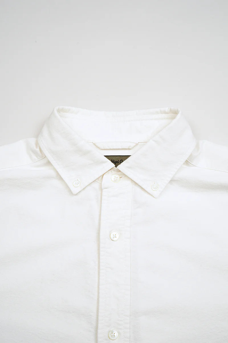 Nigel Cabourn - BRITISH OFFICERS SHIRT TYPE2 OX - WHITE