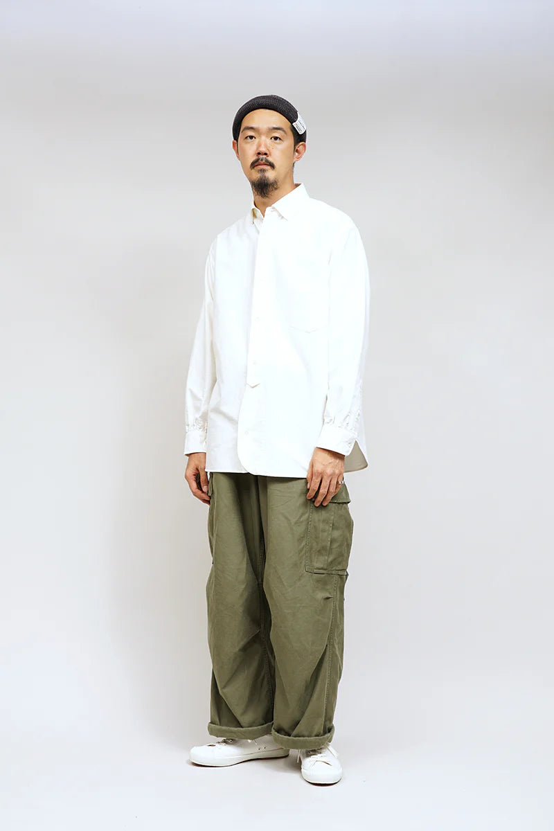 ナイジェルケーボン オフィサーズシャツ ホワイト 52 ナイジェル・ケーボン/Nigel Cabourn - ブリティッシュ
