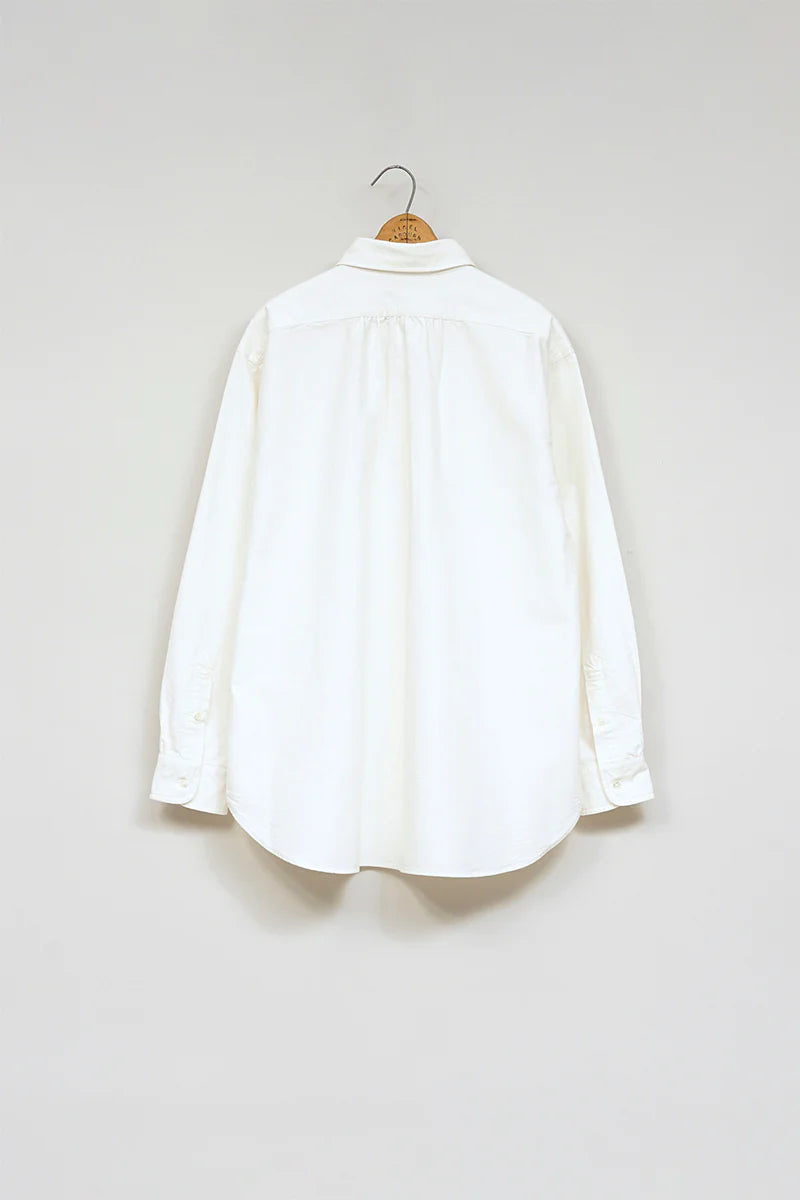 Nigel Cabourn - BRITISH OFFICERS SHIRT TYPE2 OX - WHITE