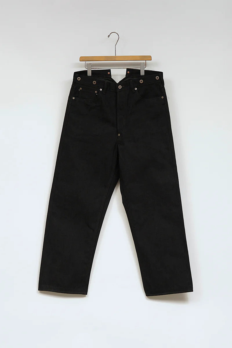 Nigel Cabourn - RAILMAN DENIM PANT - BLACK DENIM