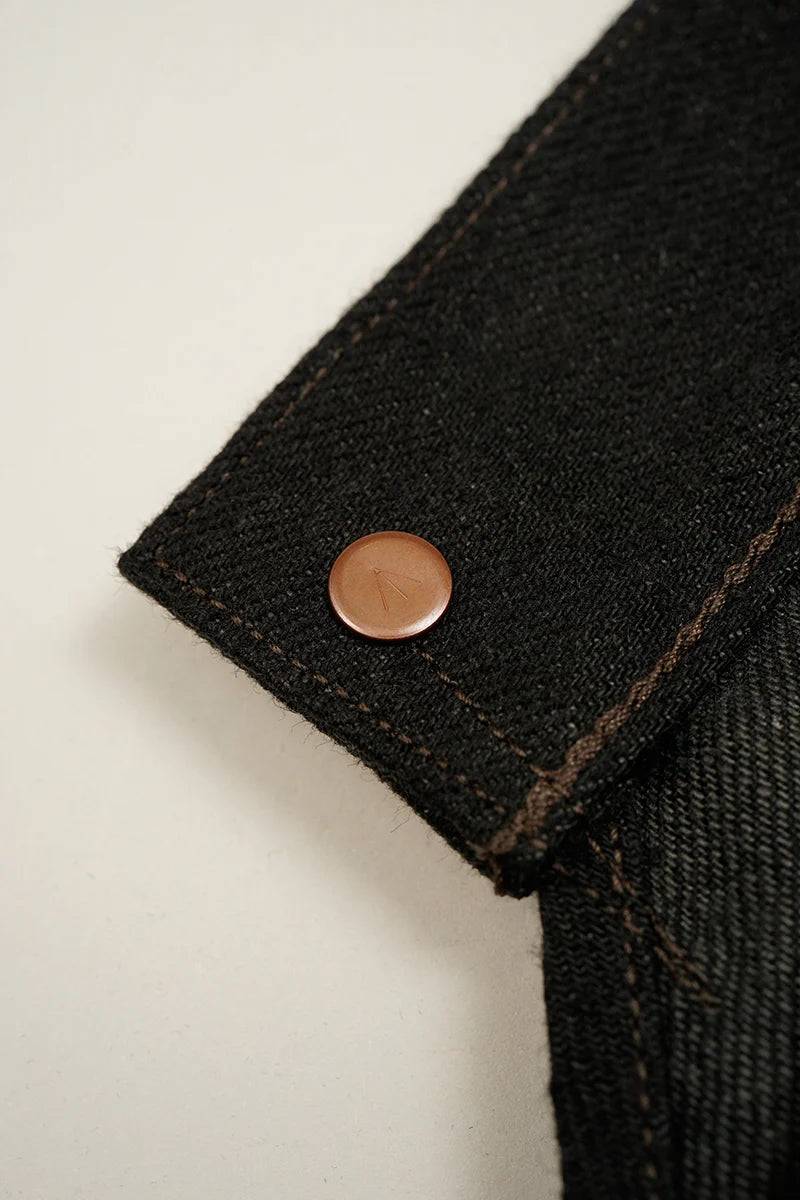 Nigel Cabourn - RAILMAN DENIM PANT - BLACK DENIM