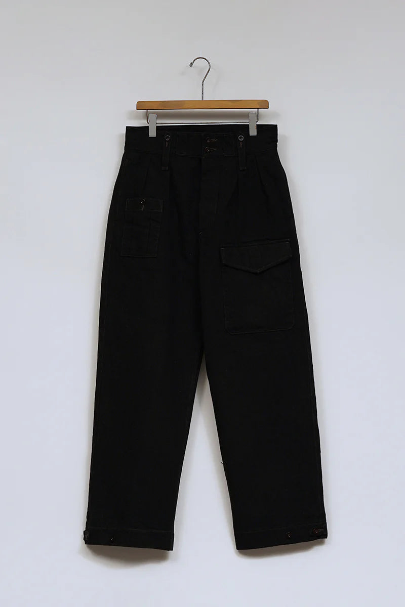 Nigel Cabourn - BRITISH ARMY PANT - BLACK DENIM