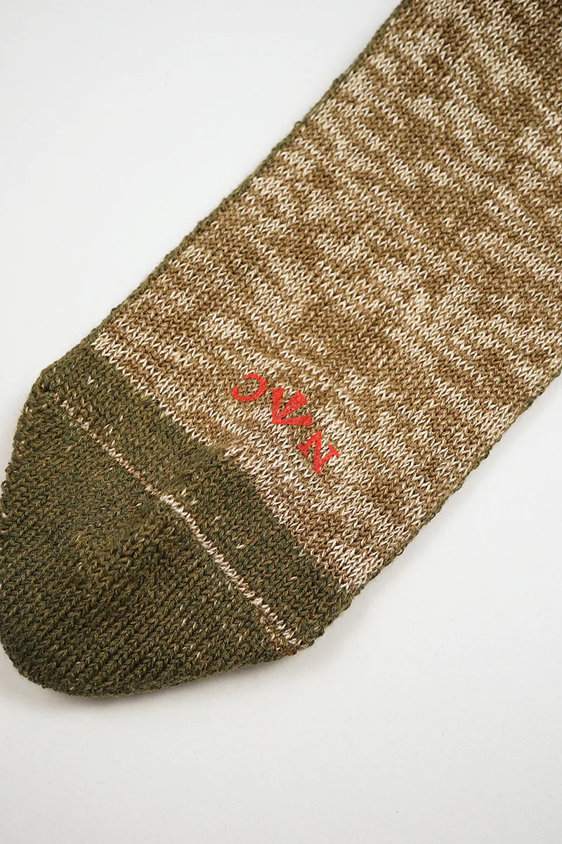 Nigel Cabourn - LINEN COTTON PILE SOCKS - MADE IN JAPAN