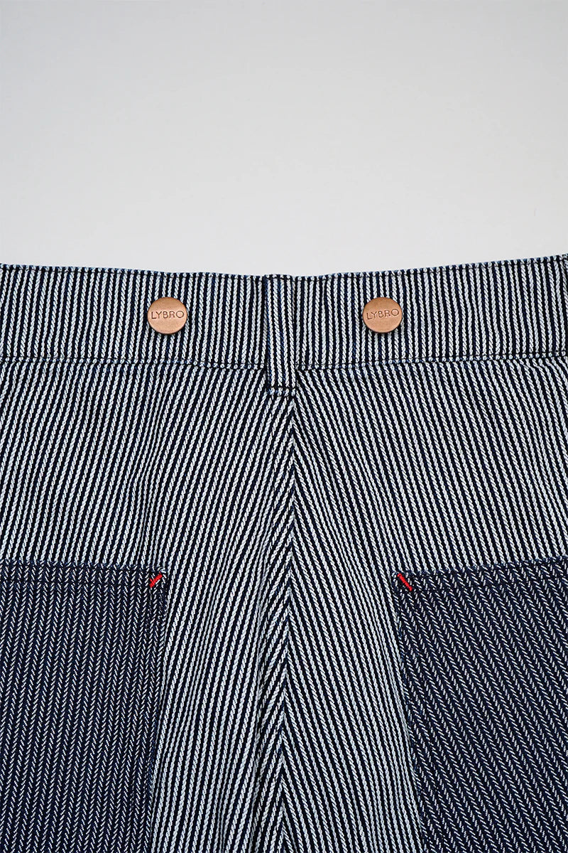 【再値下げ】Nigel Cabourn LYBRO - PT02-01-HI WORK PANT - INDIGO HICKORY STRIPE