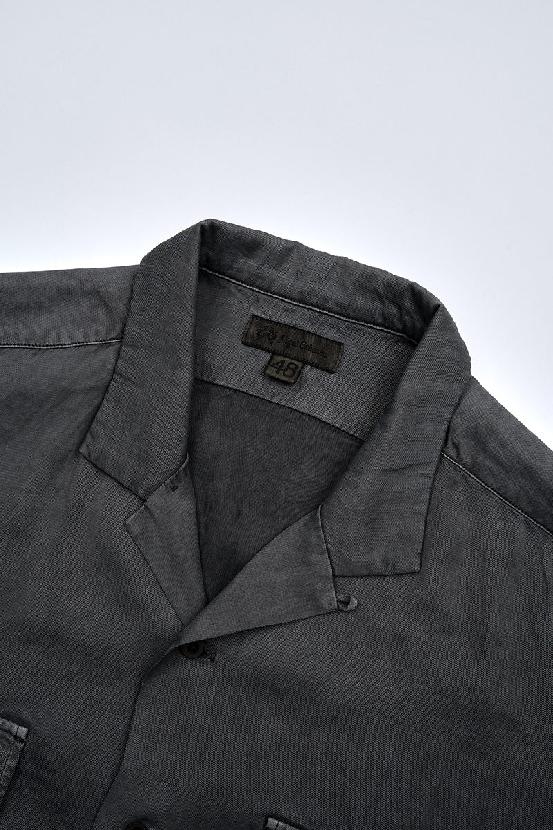 Nigel Cabourn - ARMY SHIRT S/S RAYON PIGMENT - GREY