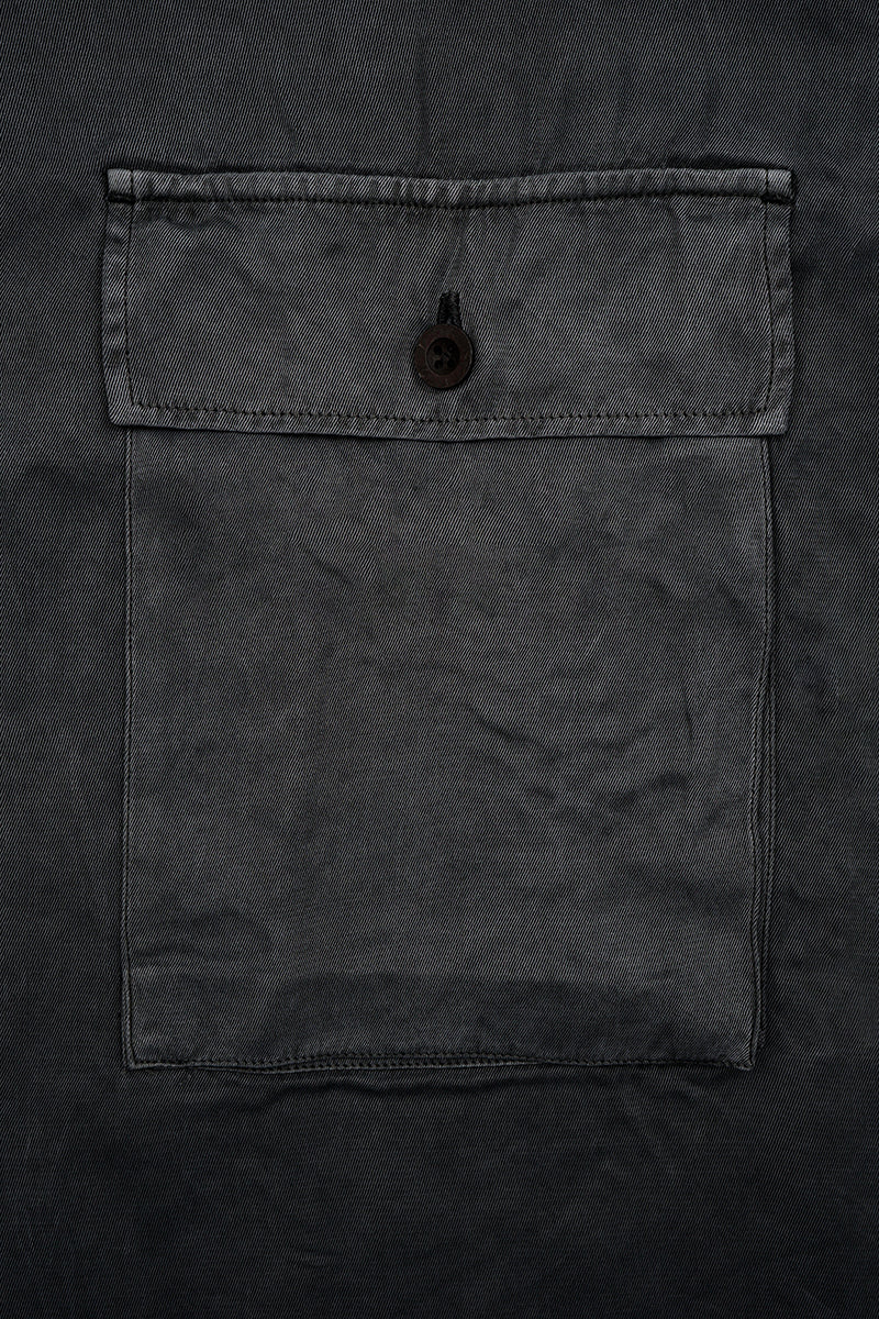 Nigel Cabourn - ARMY SHIRT S/S RAYON PIGMENT - GREY