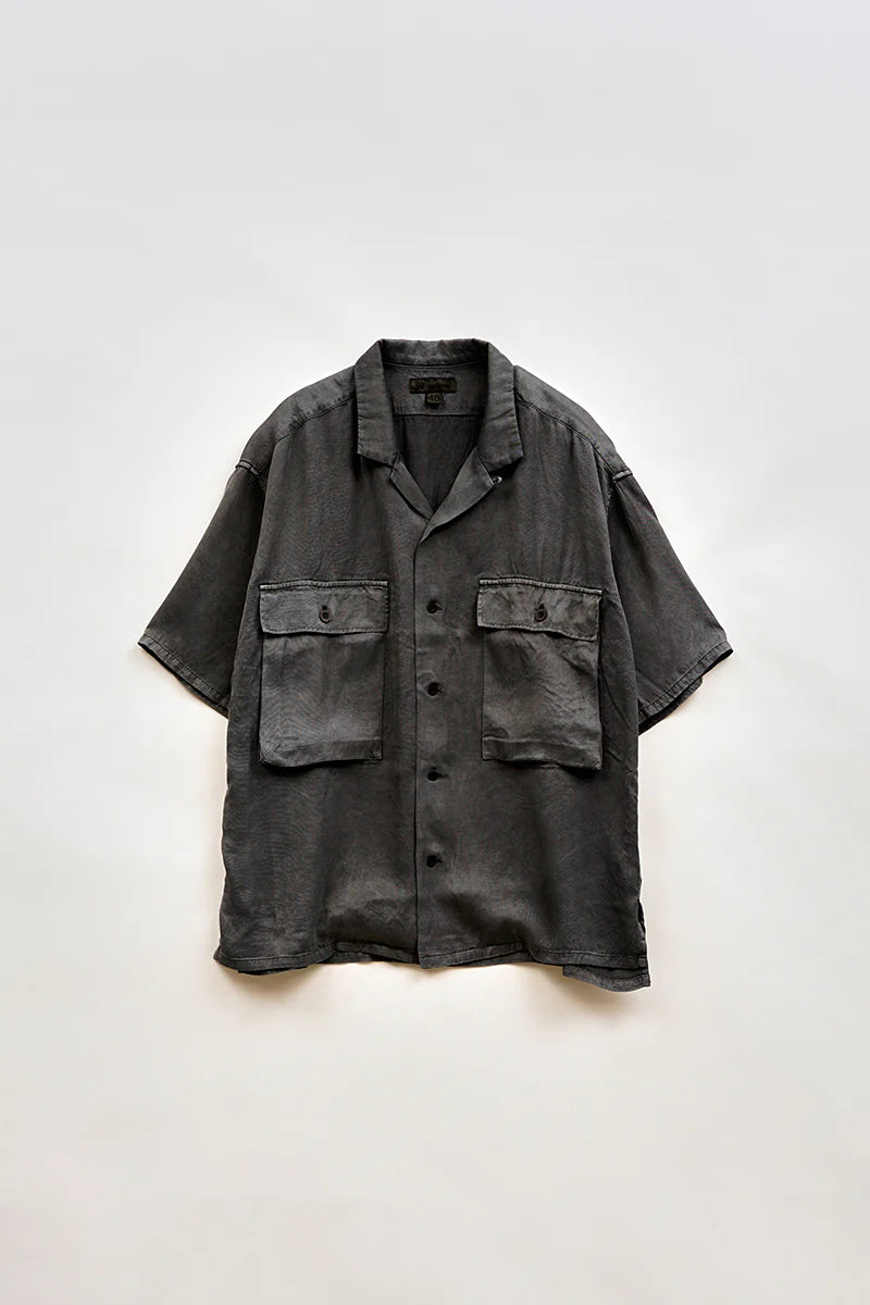 Nigel Cabourn - ARMY SHIRT S/S RAYON PIGMENT - GREY