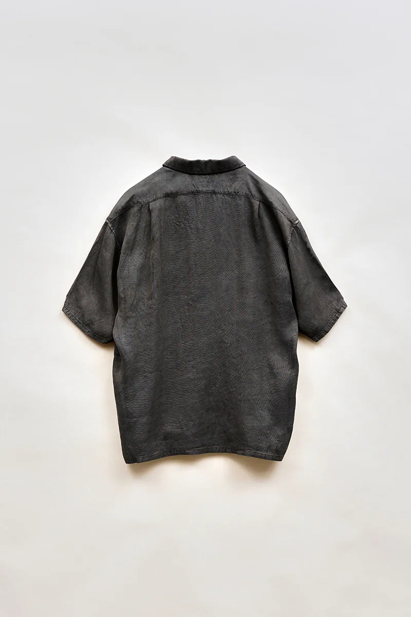 Nigel Cabourn - ARMY SHIRT S/S RAYON PIGMENT - GREY