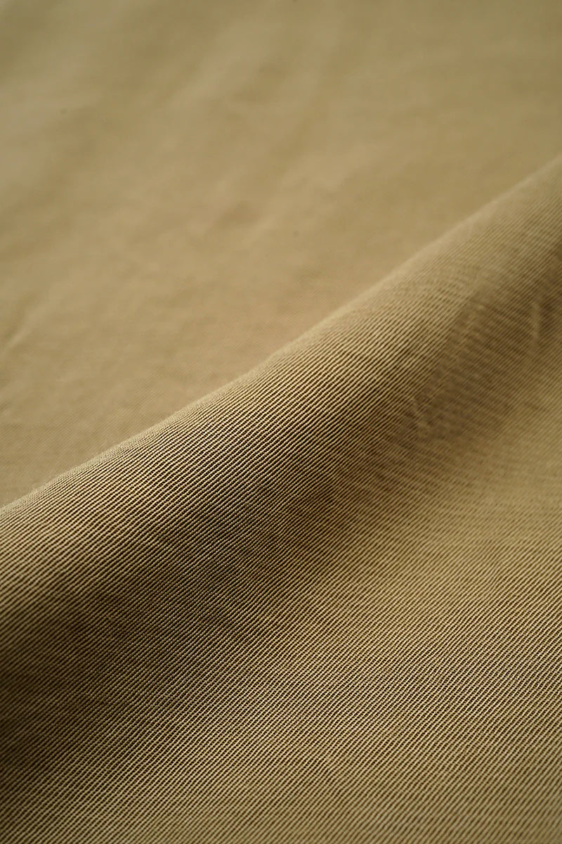 Nigel Cabourn - ARMY SHIRT S/S RAYON PIGMENT - CAMEL