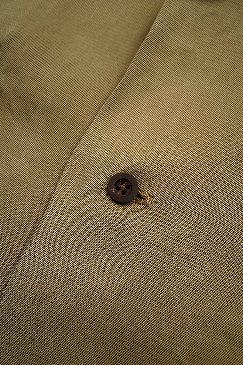 Nigel Cabourn - ARMY SHIRT S/S RAYON PIGMENT - CAMEL