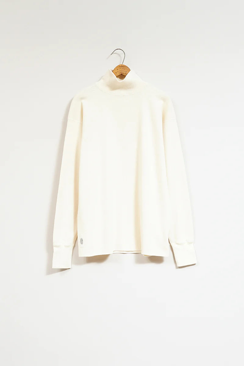 Nigel Cabourn - HIGH NECK LONG SLEEVE - COTTONCANDY WOOL