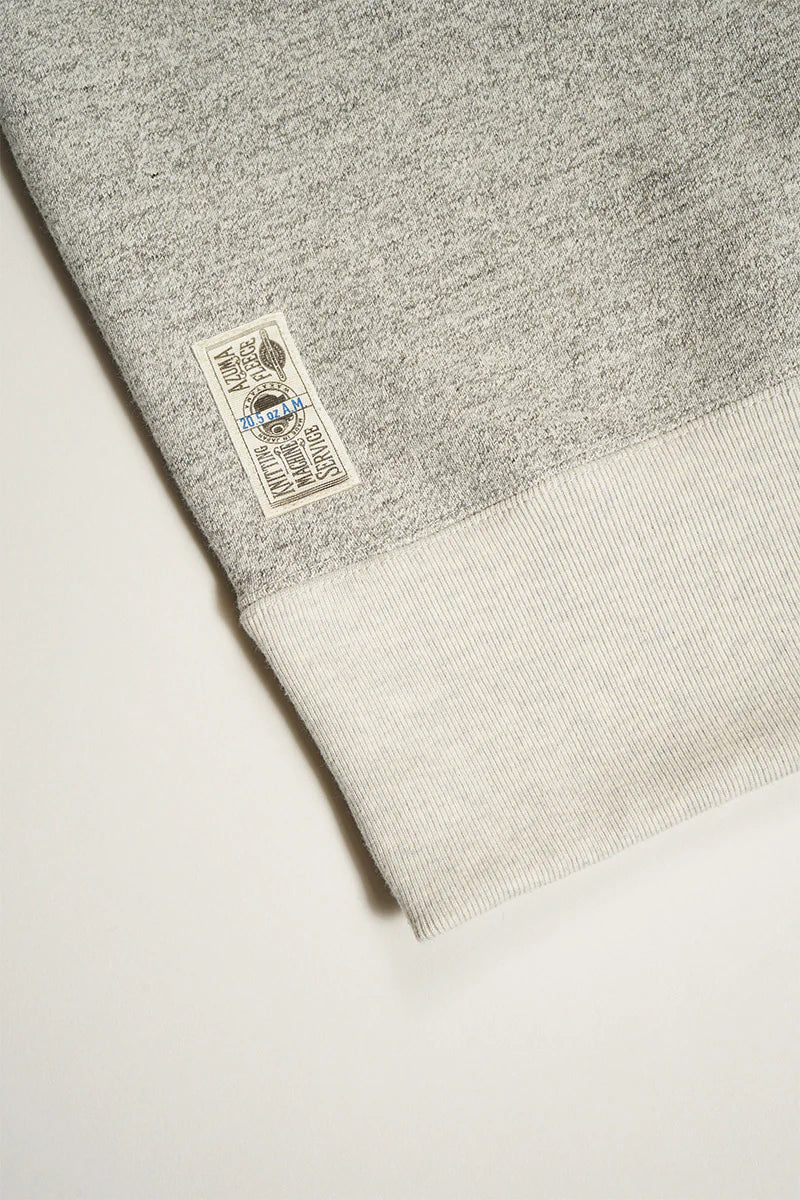 Nigel Cabourn - 50s CREW NECK LETTERED - GREY