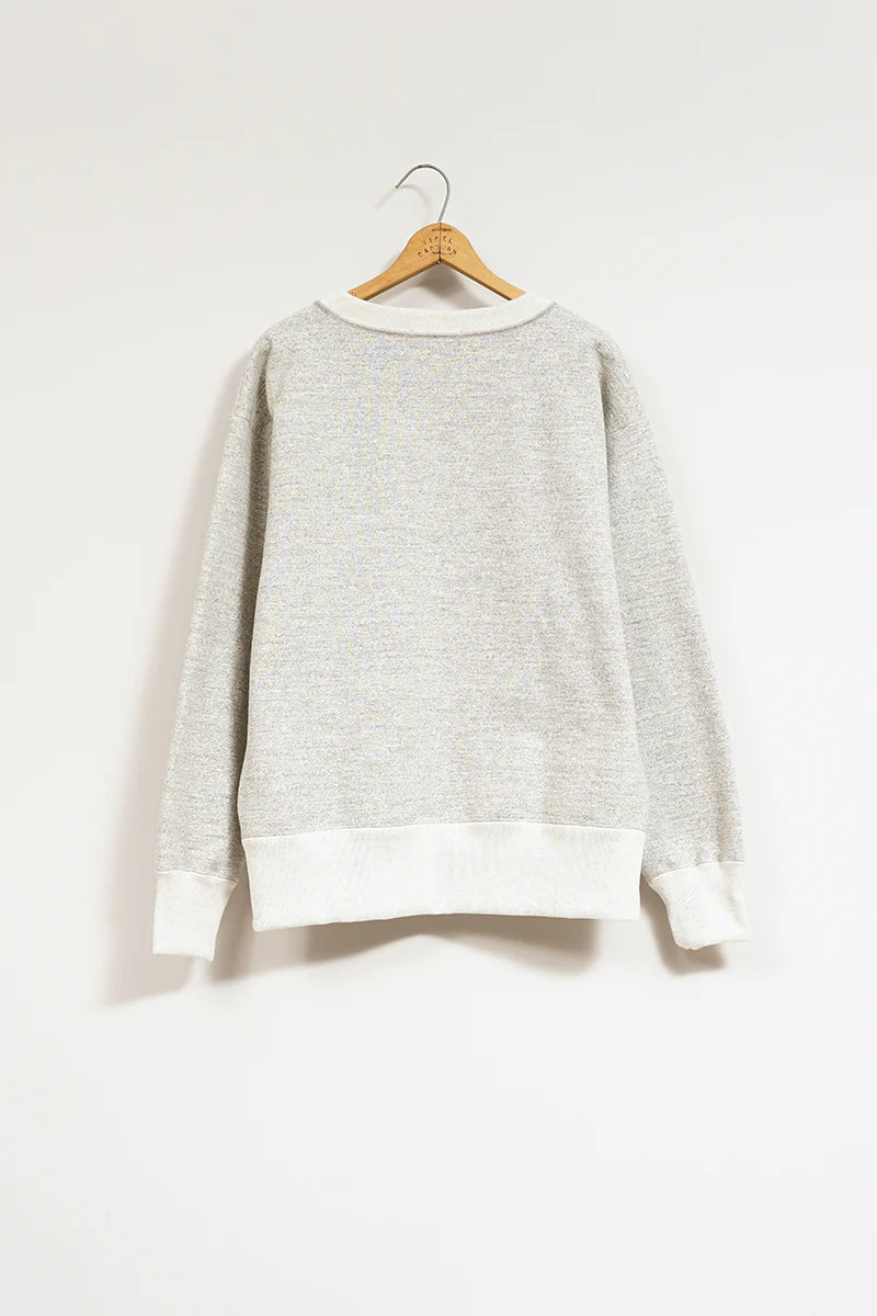 Nigel Cabourn - 50s CREW NECK LETTERED - GREY