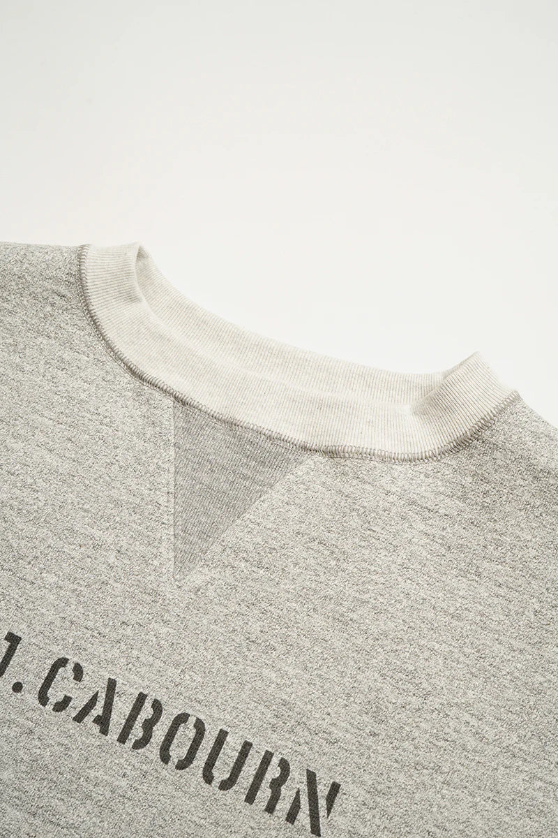 Nigel Cabourn - 50s CREW NECK LETTERED - GREY